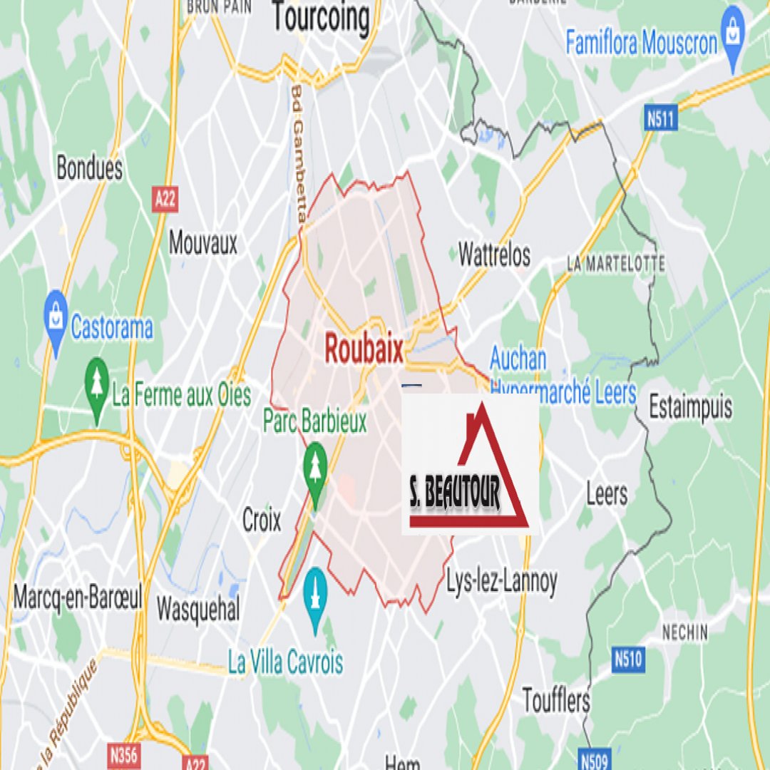 zone d'intervention de Couvreur Dezittere